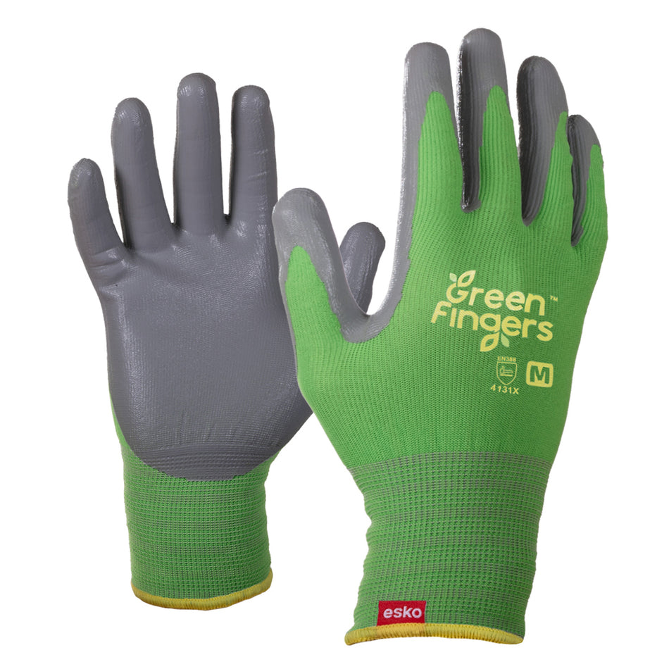 Esko Green Fingers Gardening Gloves, Green, Size -6(XS)