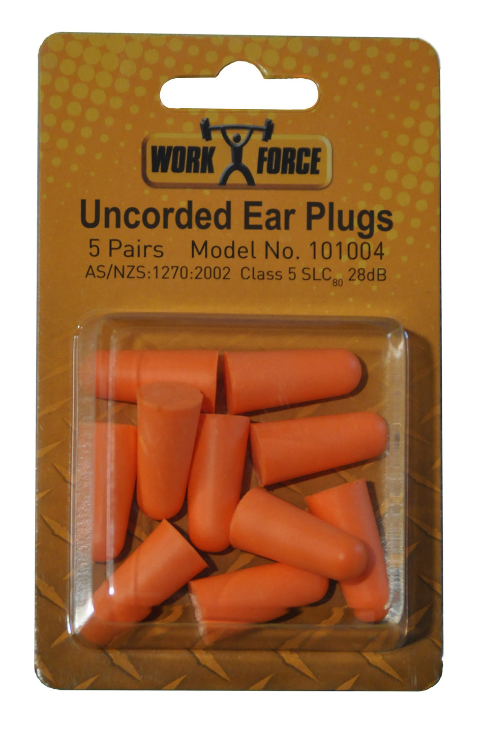 Esko Earplug without Cord, Hangsell 5 pr Blister Pack