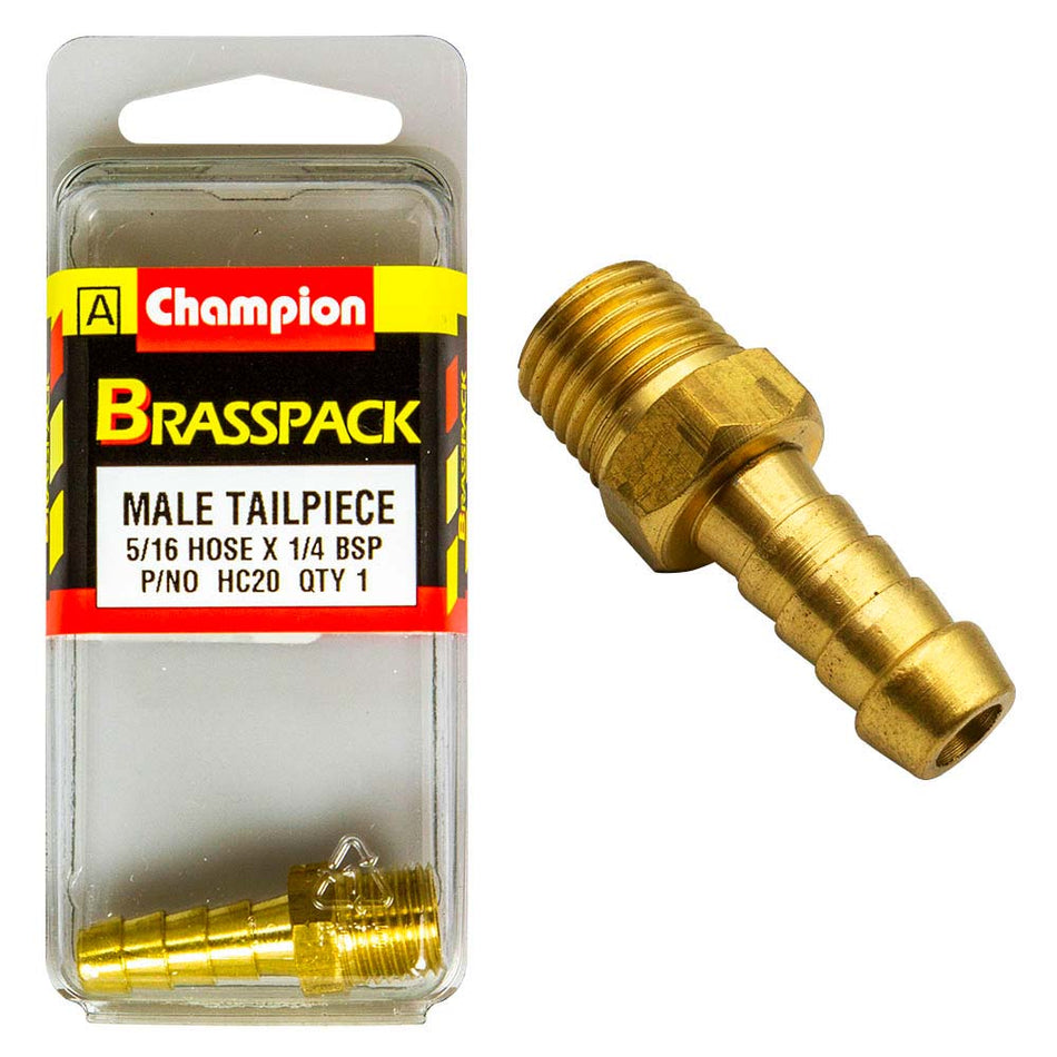 Champion Brass 5/16in x 1/4in Male Hose Barb