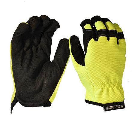 Esko Synthetic Riggers Gloves, Fluro-Size 2XL