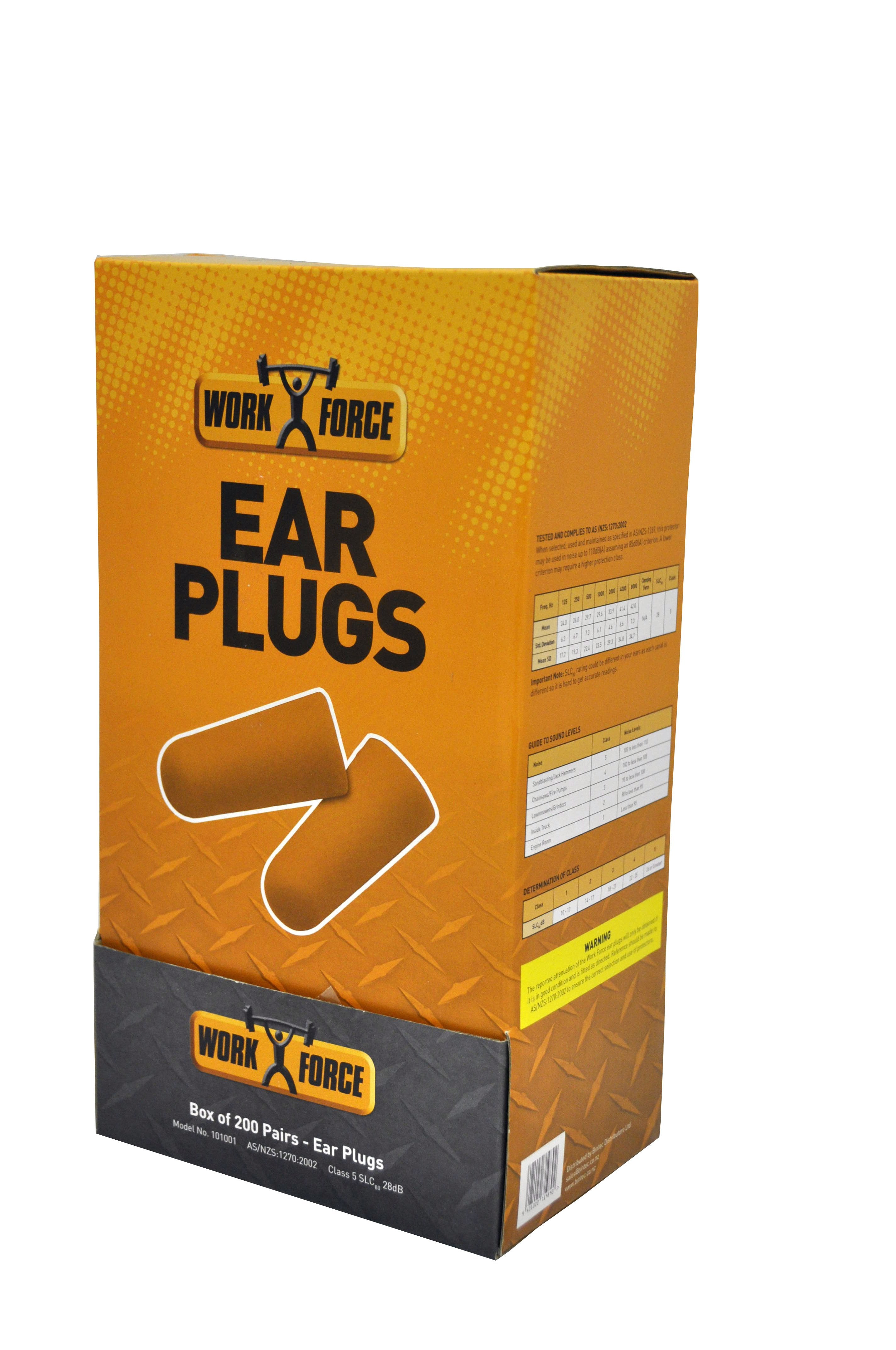 Esko Earplug-Foam, with Cord, Box 100 Box