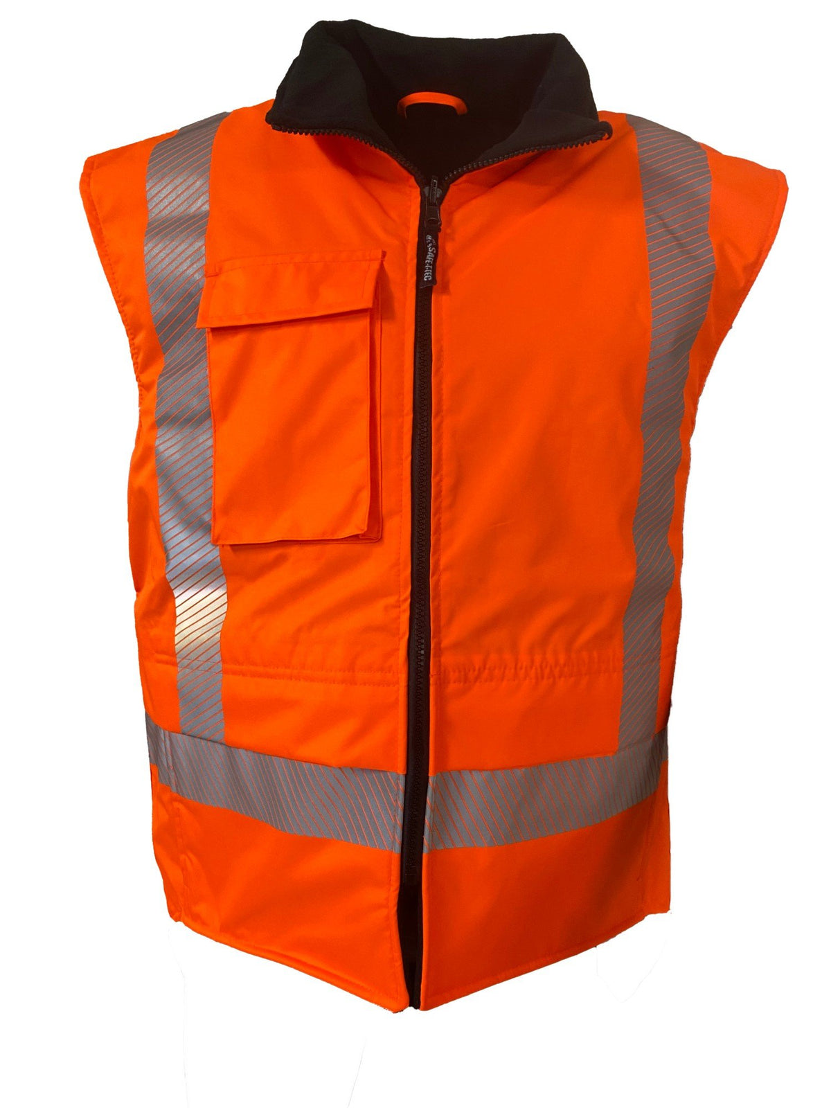 Clearance - Esko Hi Vis Vest PU Coated Fleece Lined Orange-Size 2XL