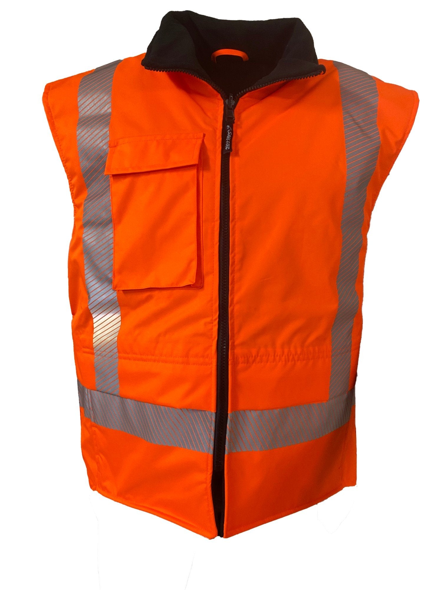 Clearance - Esko Hi Vis Vest PU Coated Fleece Lined Orange-Size 2XL