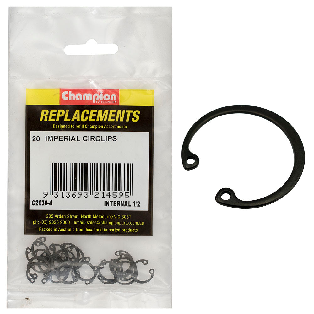Champion 1/2in Imperial internal Circlip -20pk | ISL