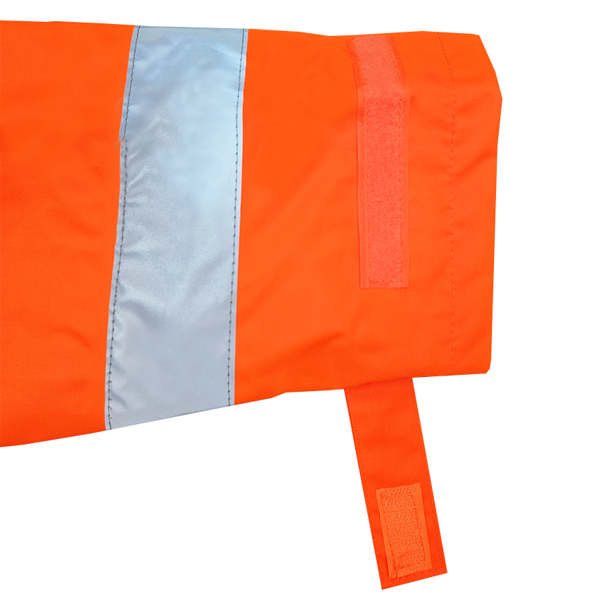 Clearance - Hi Vis Rain Jacket W/Hood PU Coated Orange-Size 6XL | Esko