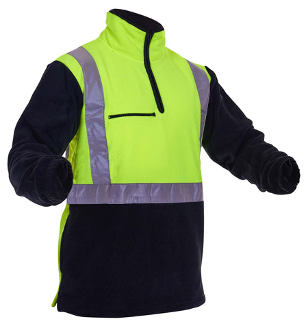 Esko D/N Polar Fleece 1/2 Zip Tunic - 380gm - Yellow/Black