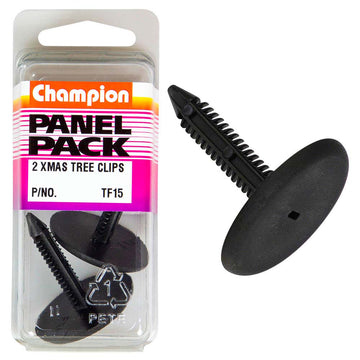 Champion black Christmas tree clip 34.2mm head, 2-pack