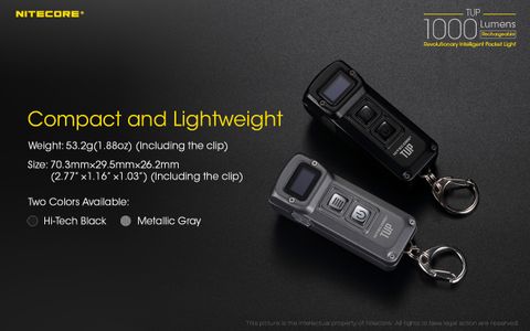 Nitecore Rechargeable Keyring Light Black | Formula