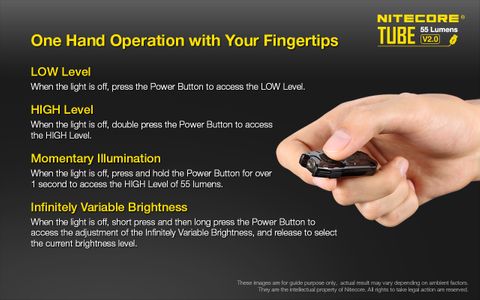 Nitecore Tube V2 Led Key Chain Flashlight Black | Formula