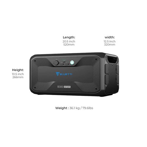 Bluetti Ac300 + B300 Expandable Home & Portable Power Station | 3000w (6000w Surge) 3072wh | Formula