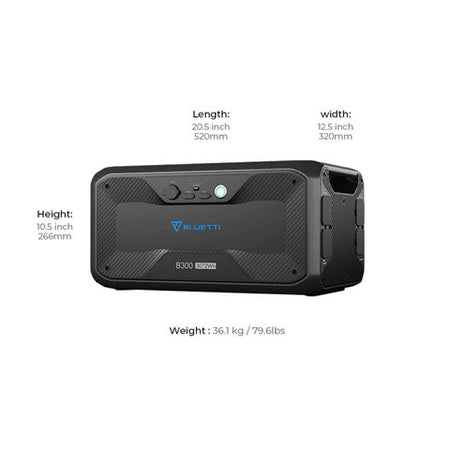 Bluetti Ac300 + B300 Expandable Home & Portable Power Station | 3000w (6000w Surge) 3072wh | Formula