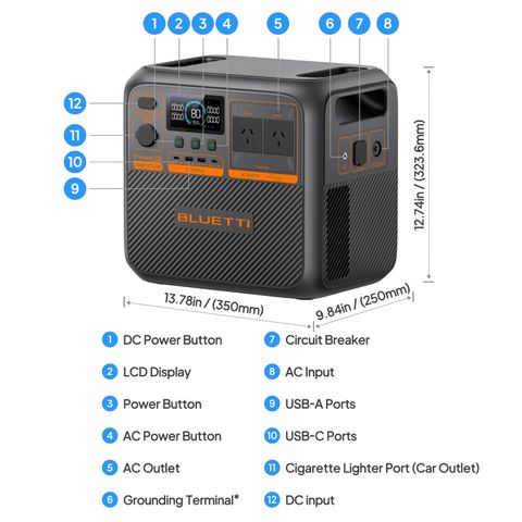 Bluetti Premium 200 V2 Power Station | 2700w 2073.6wh | Formula