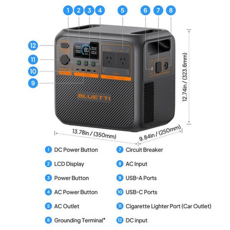 Bluetti Premium 200 V2 Power Station | 2700w 2073.6wh | Formula