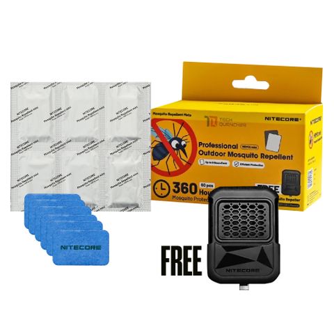 Nitecore Professional Outdoor Mosquito Repellent Mats With Free Mosquito Repeller | Formula