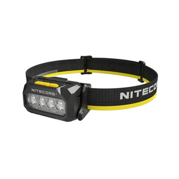 Nitecore HA27 UHE headlamp with detachable battery case and mounting clip