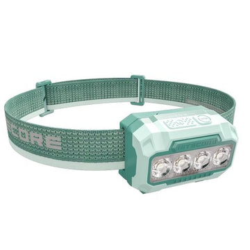 Nitecore HA23 UHE green headlamp with headband and clip