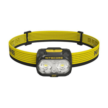 Nitecore UT27 Pro yellow rechargeable LED headlamp, front view