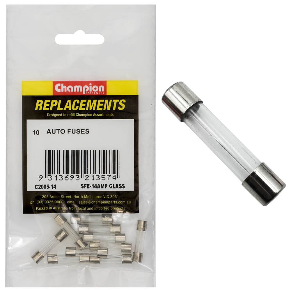 Champion Sfe 14Amp Glass Fuse -10pk | ISL
