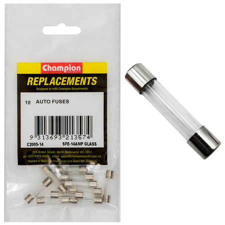 Champion Sfe 14Amp Glass Fuse -10pk | ISL