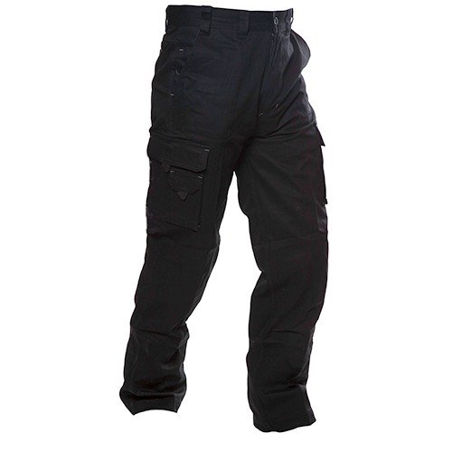 Clearance - Cargo Trousers, 280gsm, Black -Size 12/112R | Esko