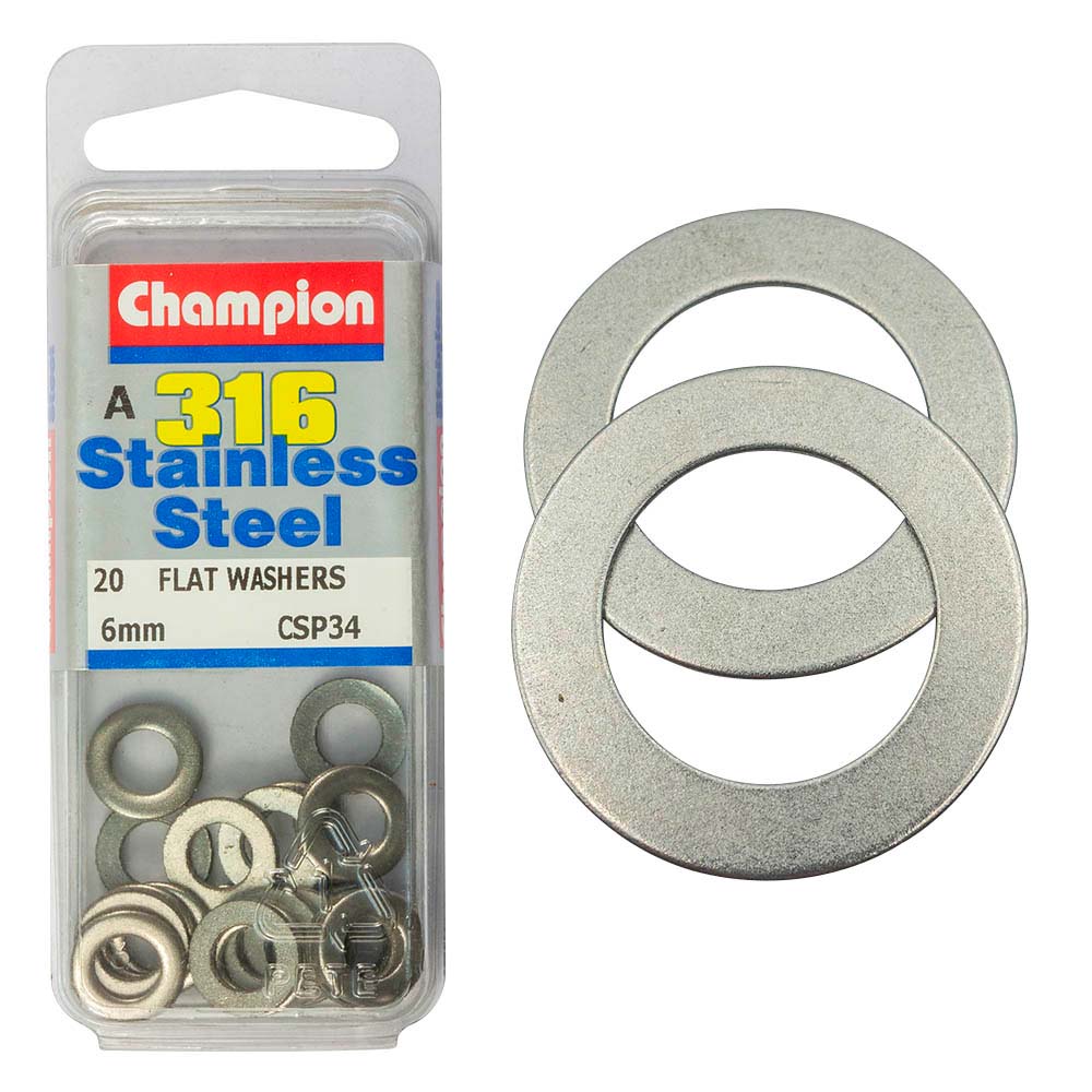 Champion 316/A4 M6 Flat Washer (A) | ISL