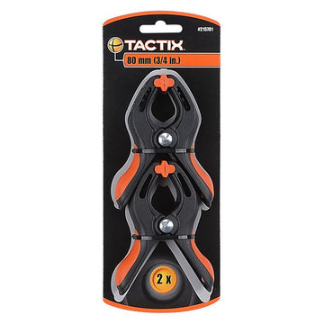 Tactix nylon clamp 80mm two-piece set with soft handles