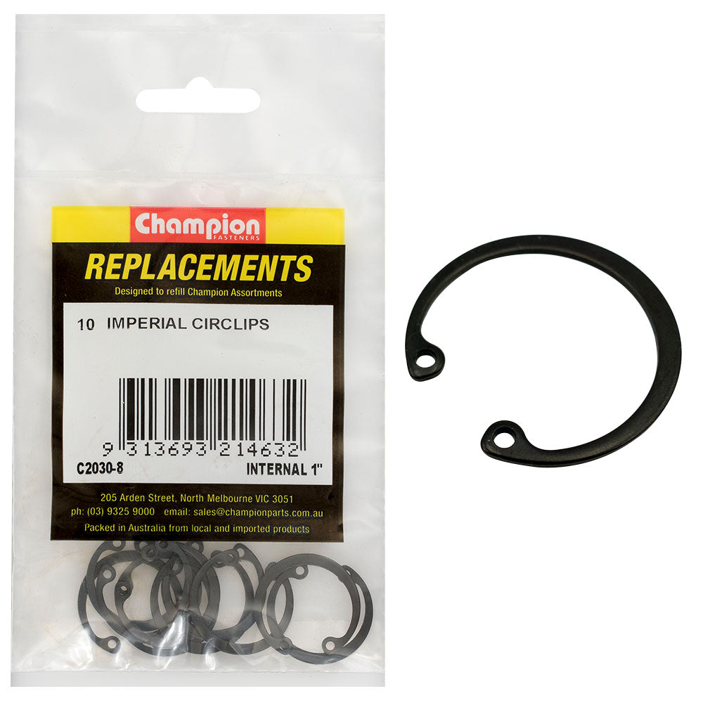 Champion 1in Imperial internal Circlip -10pk | ISL