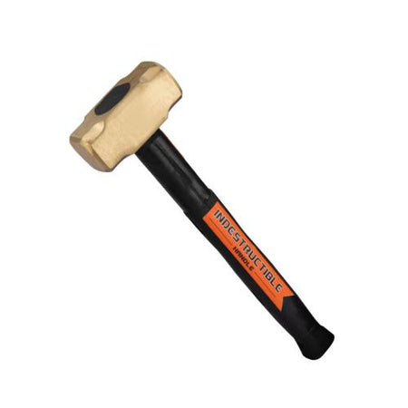 Groz Indestructible Handle Brass Head Hammer 2.5lb/1.1kg | ISL