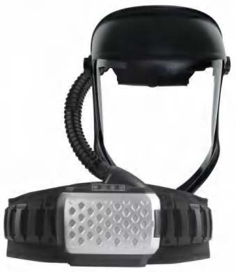 Airforce FS-1000 PAPR headgear with clear polycarbonate face shield and adjustable headband