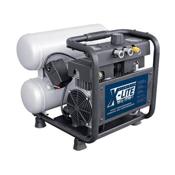 X-Lite 1HP air compressor with 10L aluminium tank and one-touch connectors