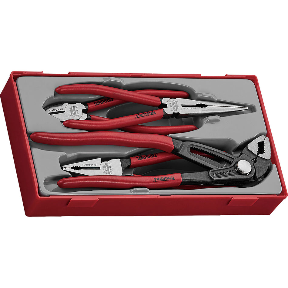 Teng 4pc Plier Set Vinyl Grip Q TT1