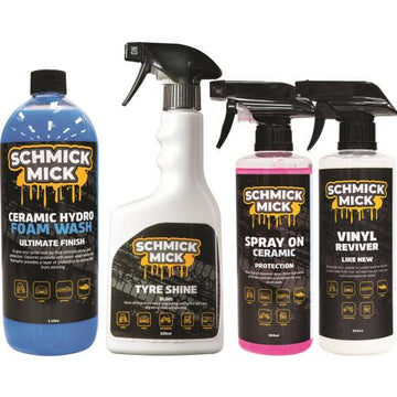 Schmick Mick 4pc Ultimate Care Pack with four bottles