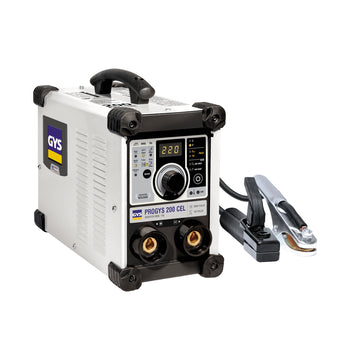 GYS PROGYS 200 CEL MMA/TIG inverter welder with electrode holder and earth cable