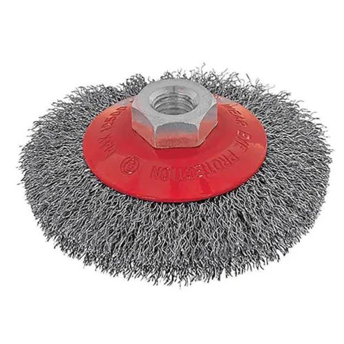 ITM Crimp Wire Bevel Brush Stainless Steel 100mm | ISL