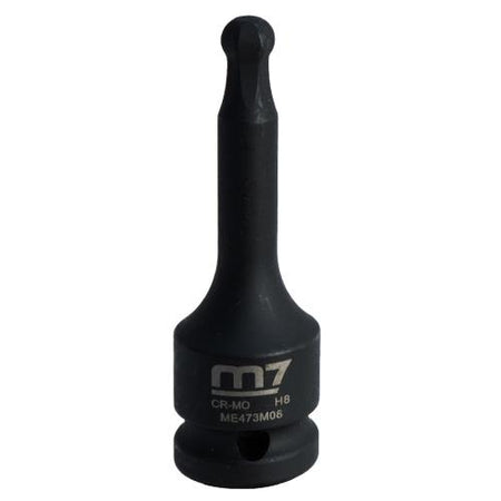 M7 Hex Ball Drive Impact Socket, 1/2in Dr, 8mm | ISL