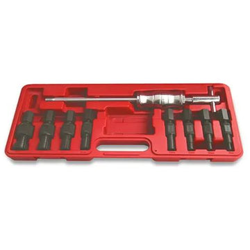 Rytool blind bearing puller set with 8 collets and slide hammer