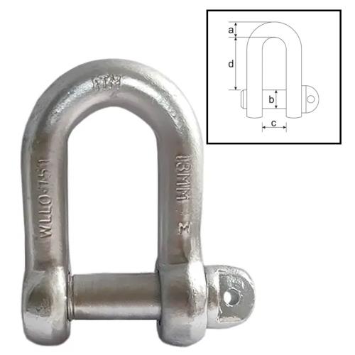ITM Dee Shackle, Grade M, 13 Tonne, 45mm Body