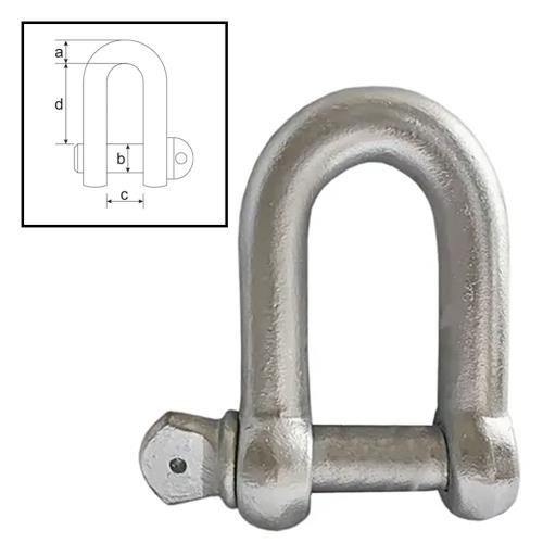 ITM Dee Shackle, Commercial Galvanised, 5mm Body | ISL