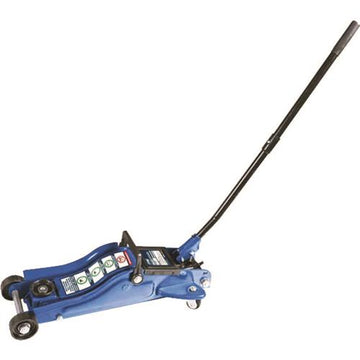 ITM 1700kg hydraulic floor jack with collapsible handle and 360-degree pivot castors