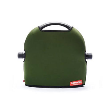 NomadiQ BBQ Pouch in army green neoprene with back storage strap
