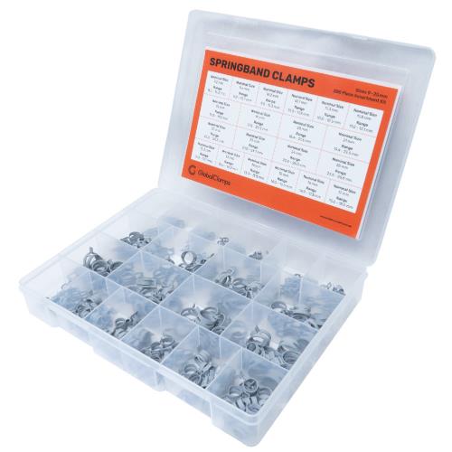 GC 200pc Springband Assortment Mini 20 sizes 9-25mm | ISL