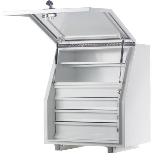 KABoxes 715 Series, 4 Drawer 2 Shelves - White