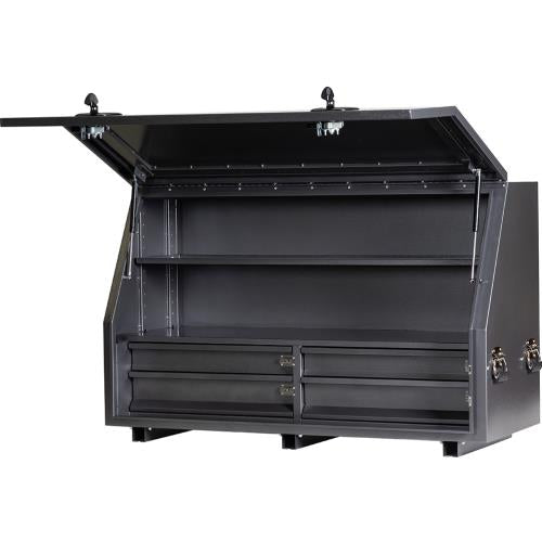 KABoxes 1360 Series, 4 Drawers & 2 Shelves - Charcoal Grey