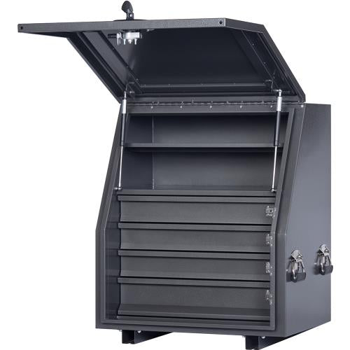 KABoxes 715 Series, 4 Drawer 2 Shelves - Charcoal Grey
