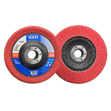 LOCH ceramic flap disc 125mm 40 grit with curve design