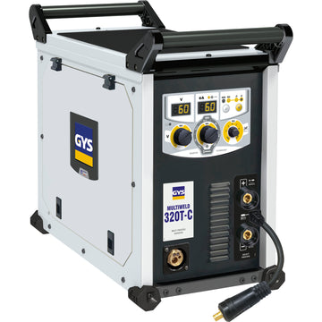 GYS Multiweld 320C compact multiprocess welder with two steel carrying handles