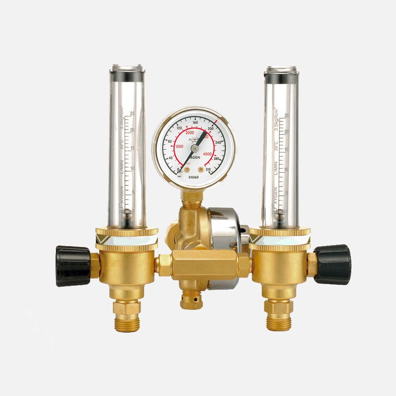 Argon Regulator Twin Flowmeter