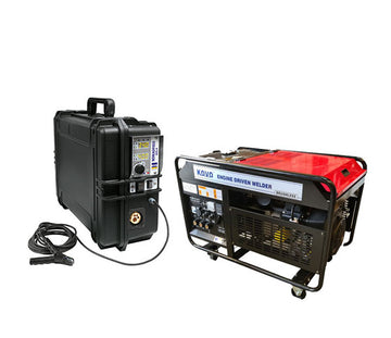Kovo 320G welder-generator with V-twin Kohler engine on compact frame