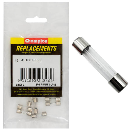 Champion 2Ag 7.5Amp Glass Fuse -10pk | ISL
