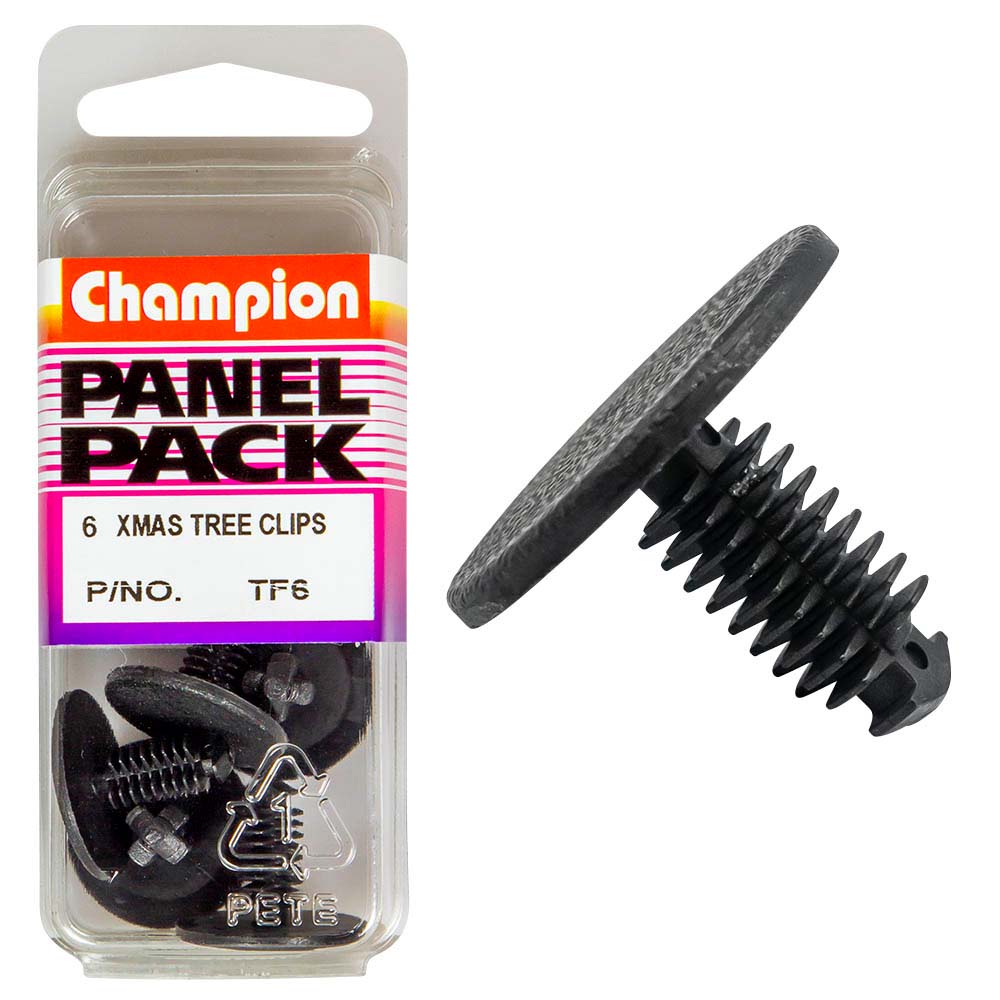 champion xmas tree clip black 20 2mm hd x 15mm 6pk